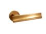 Maniglia XU R6 Rosetta Tonda d.50x6h Bocchetta Foro Chiave H-BS-Bronzo Satinato  Ento